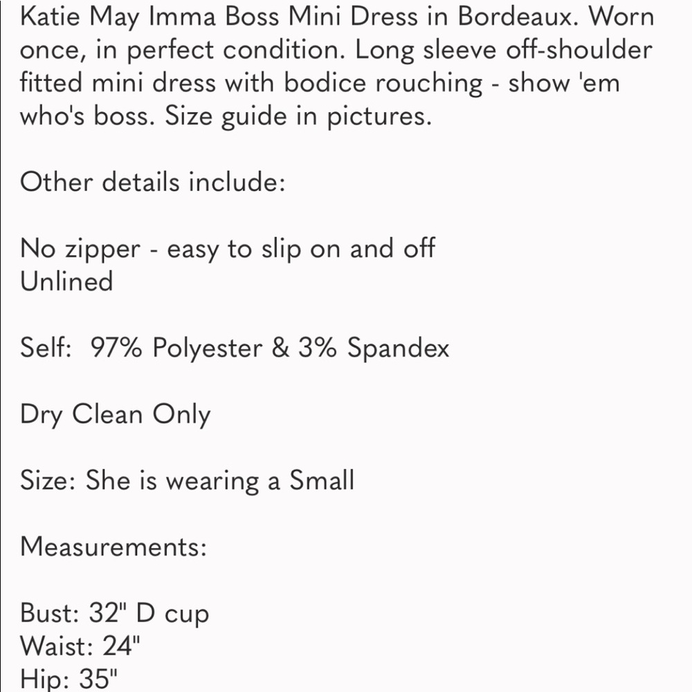 REVOLVE Katie May Imma Boss Mini Dress in Bordeaux - Picture 9 of 9